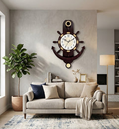 Solace Vintage Anchor Pendulum Wall Clock