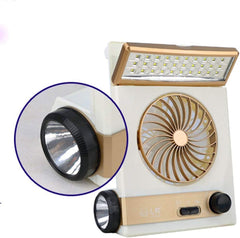 Portable Desk Fan Light
