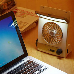 Portable Desk Fan Light