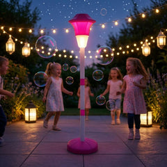 Musical Lamppost Bubble Machine