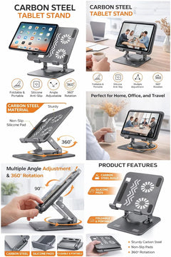 Carbon Steel Tablet Stand