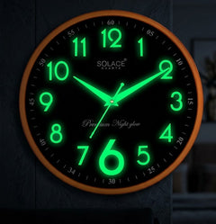 Solace Premium Night Glow Wall Clock