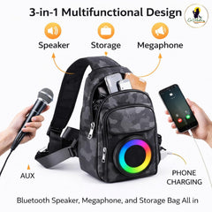 Bluetooth Speaker Sling Bag
