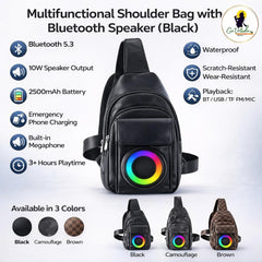 Bluetooth Speaker Sling Bag