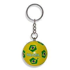 Brazil Soccer Ball Keychain