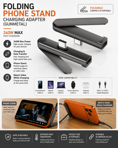 USB-C Foldable Phone Stand Adapter