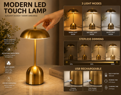 Cordless LED Touch Lamp