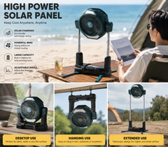 Portable Solar Camping Fan