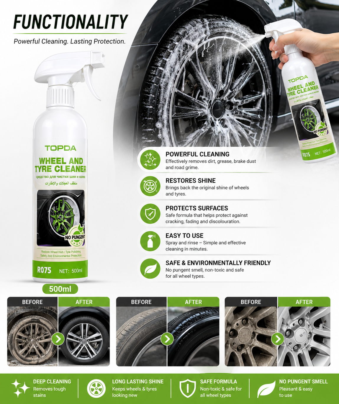 TOPDA Wheel Tyre Cleaner