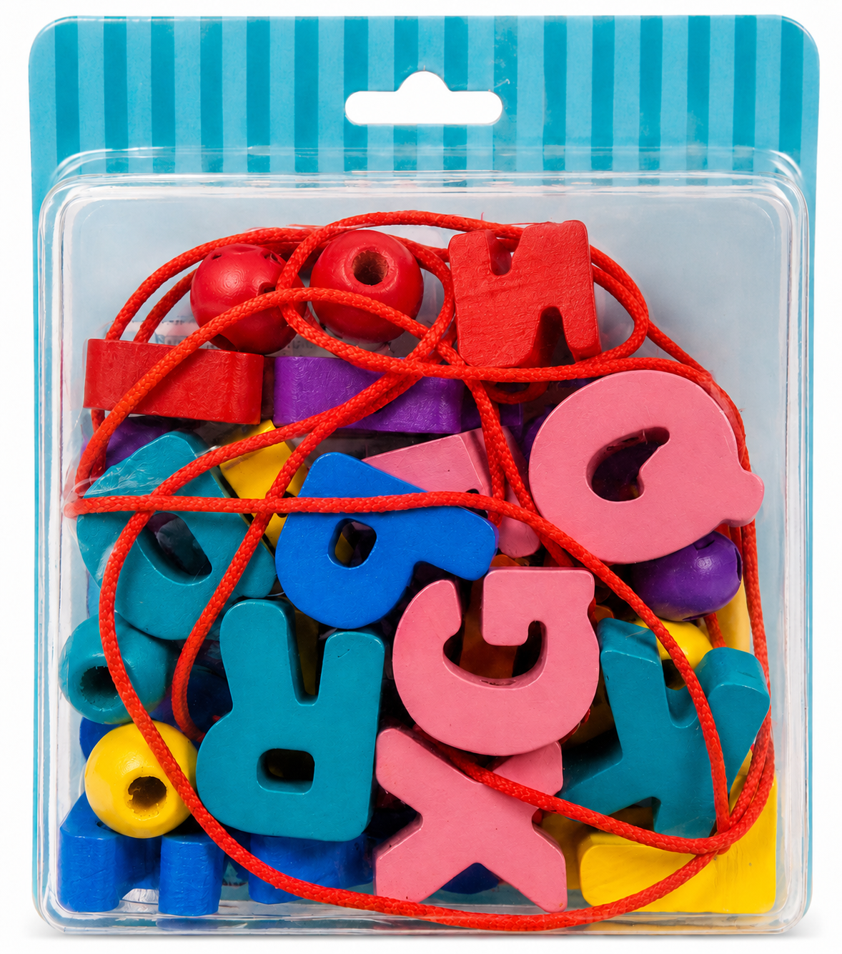 Wooden Alphabet Lacing Toy