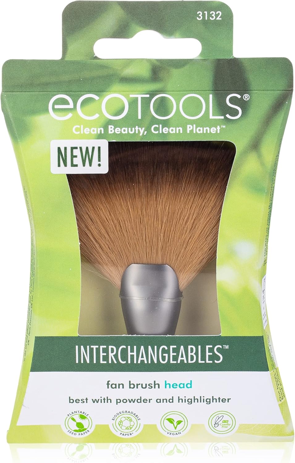 EcoTools Woman Fan Brush Head ©