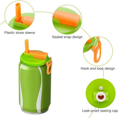 Silicone Cane Cap with Straw