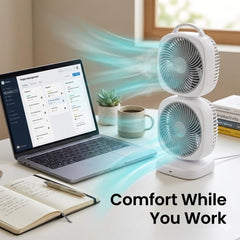 Dual Head Desk Fan