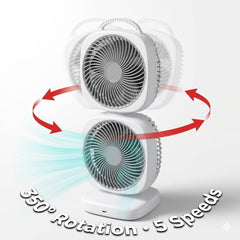Dual Head Desk Fan