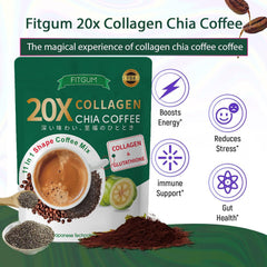Fitgum Collagen Chia Coffee