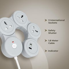 Flexible Articulated Power Strip