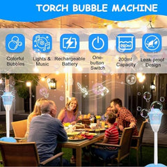Musical Lamppost Bubble Machine
