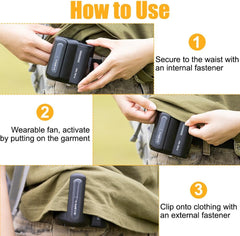 Portable Outdoor Waist Fan