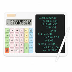 Solar Calculator Writing Tablet