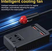 C12 - Intelligent Car Power Inverter with USB Ports