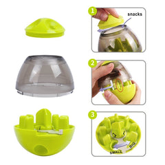Dog Food Balls Tumbler Pet Puppy Feeder Dispenser Bowl Toy Leak Food Interactive Pet Tumbler Feeder Food Automatic Dispenser Bowl Interactive Balls