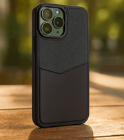 Dual-Tone Fabric & PU Leather iPhone Case