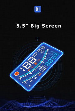 Head Display Speedometer