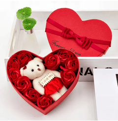 Heart-Shaped Flower Gift Box