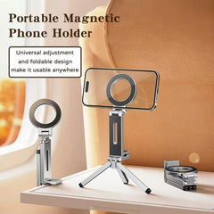 Magnetic Tripod Phone Stand