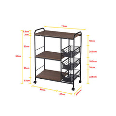 Mobile Kitchen Utility Cart © Ⓢ