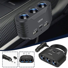 120W Car Charger Splitter