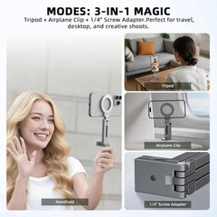 Magnetic Tripod Phone Stand