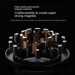 Magnetic Car Phone Mount All-Metal Foldable Phone Holder For Car Strongest Magnet Dashboard Phone Mount For Phone