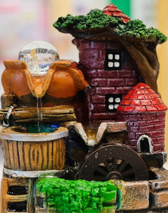 Mini Village Fountain Showpiece Ⓢ