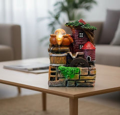 Mini Village Fountain Showpiece Ⓢ