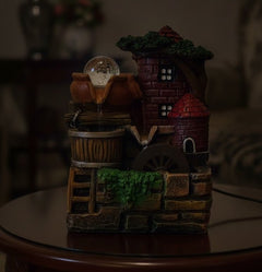 Mini Village Fountain Showpiece Ⓢ