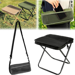 Portable Folding Camping Stool with Storage Pocket Ⓢ