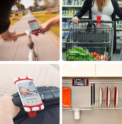 Silicone Bicycle Mobile Phone Bracket Motorcycle Shockproof Anti-Shake Car Bracket